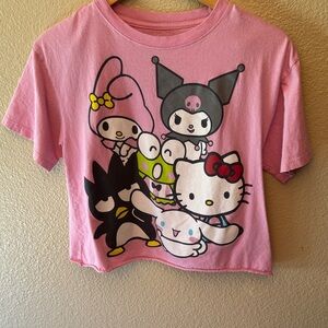 Sanrio Hello Kitty Pink Crop Tee